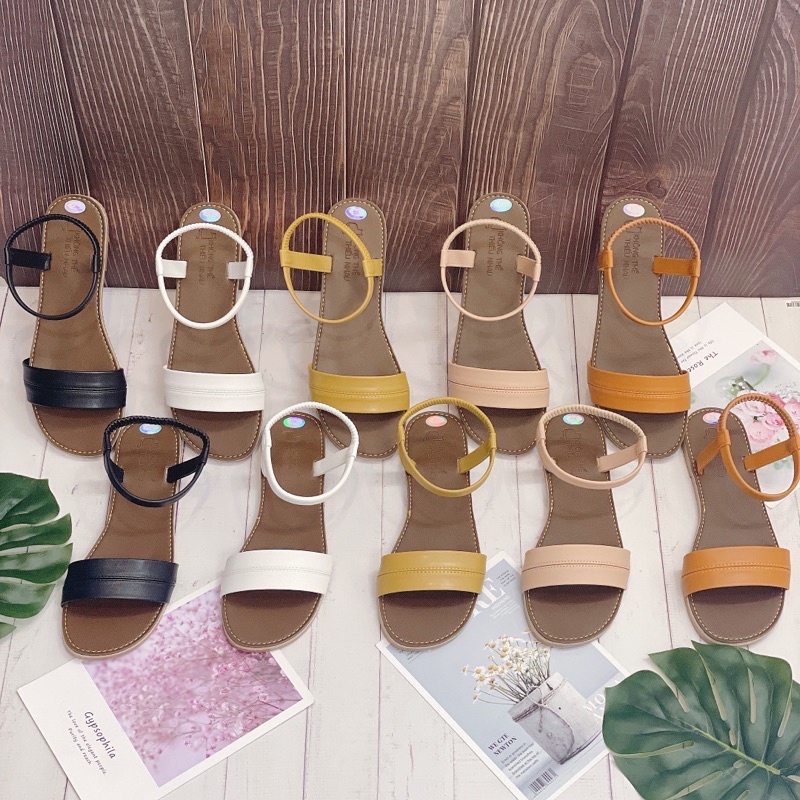 S102 GIÀY SANDALS NỮ BẢN QUAI NGẮN TÔN DÁNG BÀN CHÂN