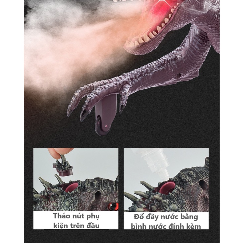 [Hàng cao cấp] Bộ điều khiển bạo long Tyrannosaurus, Khủng long điều khiển từ xa, Robot Khủng Long, Đồ chơi cho bé trai