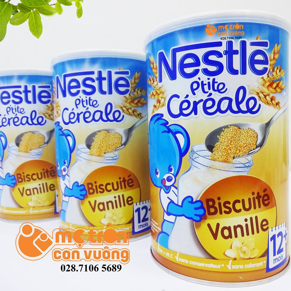 Bột lắc sữa Nestle vị bánh bích quy, vani (12 tháng+)