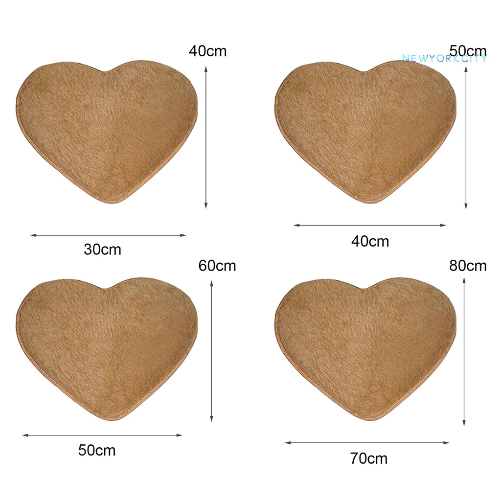 Thảm Lông Nhung Mềm Mại Thấm Hút Nước Hình Trái Tim