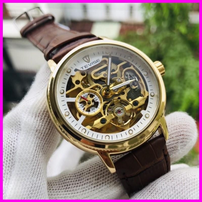 [Hàng xịn] ĐỒNG HỒ TEVISE CƠ Cho Nam  DÂY DA CAO CẤP CHÍNH HÃNG | BigBuy360 - bigbuy360.vn