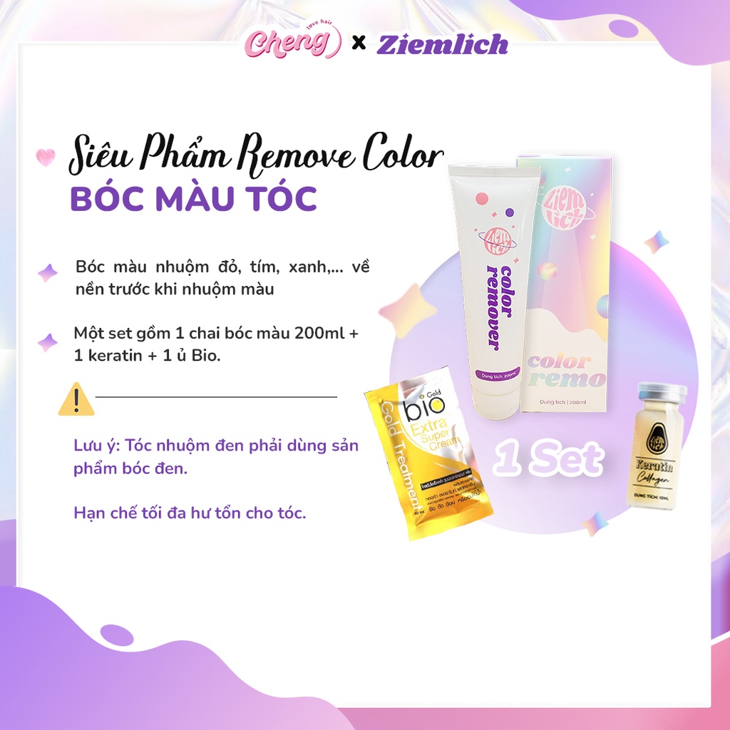 [ĐỘC QUYỀN] Bóc màu Ziemlich - Bóc màu chuẩn tông, tóc mượt căng bóng | Chenglovehair