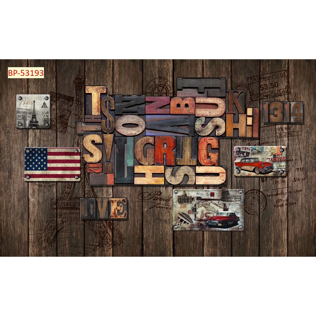 Tranh dán tường Quán Cafe, Trà Sữa, Trang Trí Cửa Hàng 3D mẫu hot