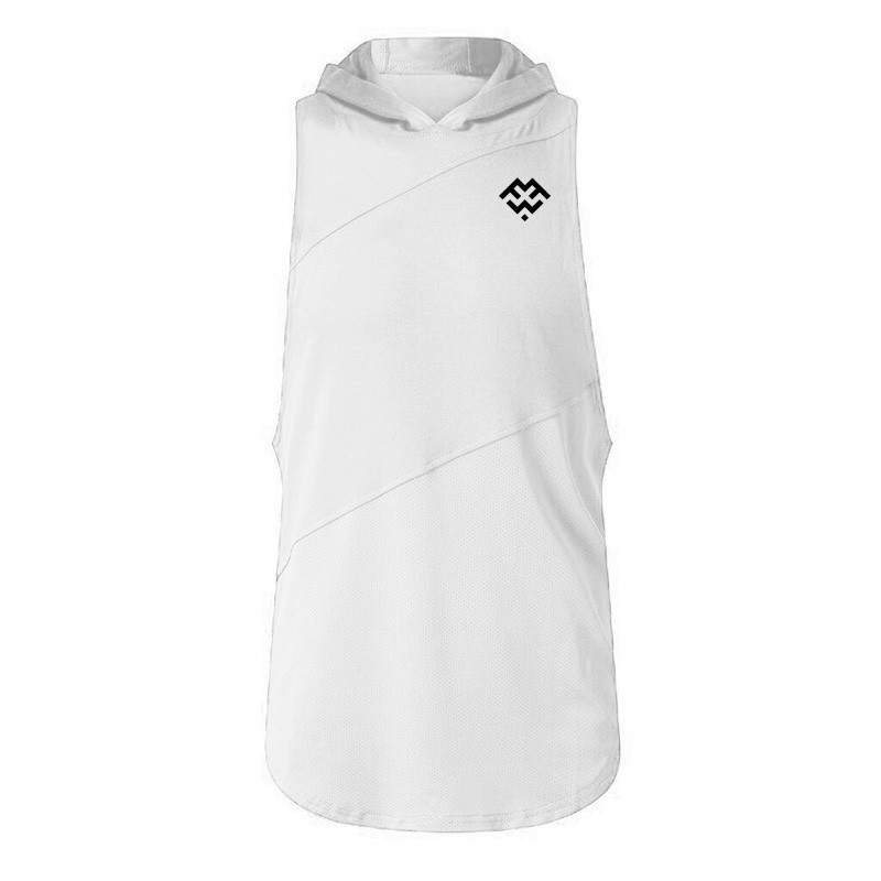 Áo thun thể thao nam không tay có nón gồm 5 màu thời trang Hàn Quốc