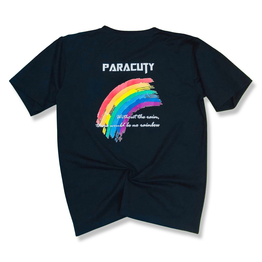 Áo thun nam nữ Unisex PARACUTY cầu vòng - P05 chất liệu cotton 100%, co giãn 4 chiều, dày dặn, form rộng tay lỡ | BigBuy360 - bigbuy360.vn