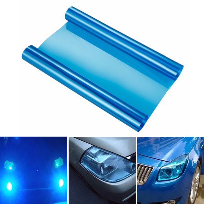 Tấm Phim Dán Đèn Pha/Đèn Pha/Đèn Hậu Xe Hơi Bằng Vinyl Màu Khói Chống Nước 30*100cm