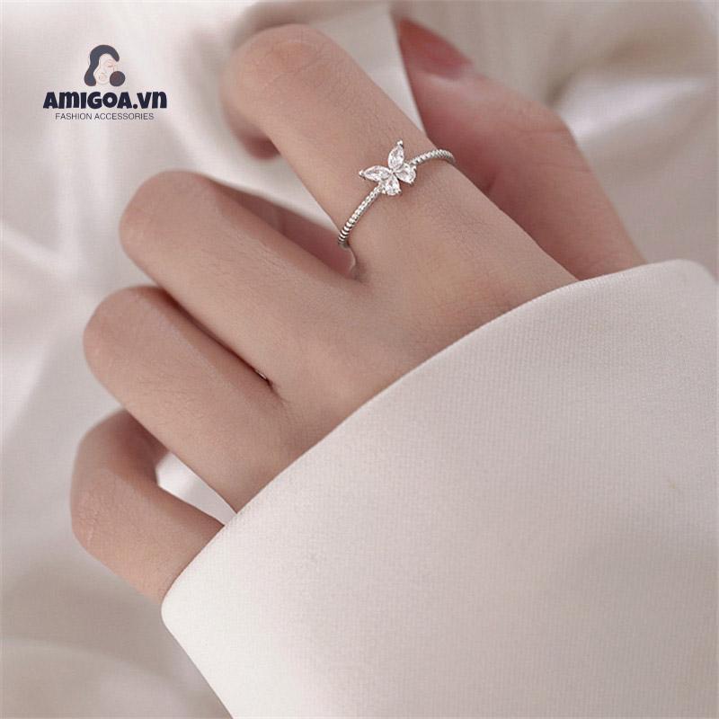 ✨✨Nhẫn bướm đính đá xinh bạc 925