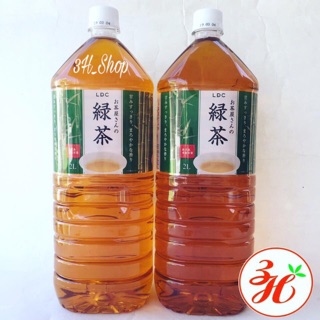 Trà xanh chai 2 lít - hàng air Nhật - date mới 2019