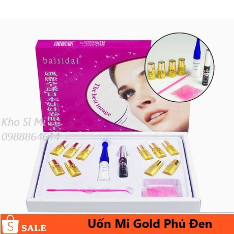 Chính Hãng Bộ Uốn Mi Phủ Đen Collagen 6D BAISIDAI