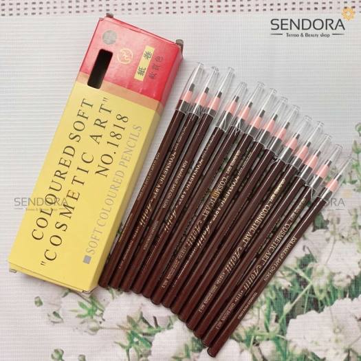 Nguyên Hộp 12 cây Chì  kẻ Lông mày dạng xé