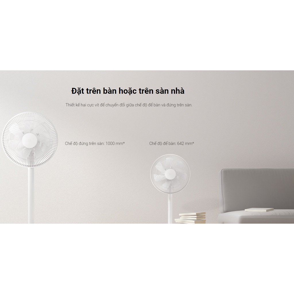 Quạt Máy Thông Minh Xiaomi Mi Smart Standing Fan 2 Lite | Hàng Chính Hãng | Ngoc Vien Store