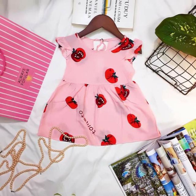 Váy lanh lụa cực mềm ,mát cho bé gái