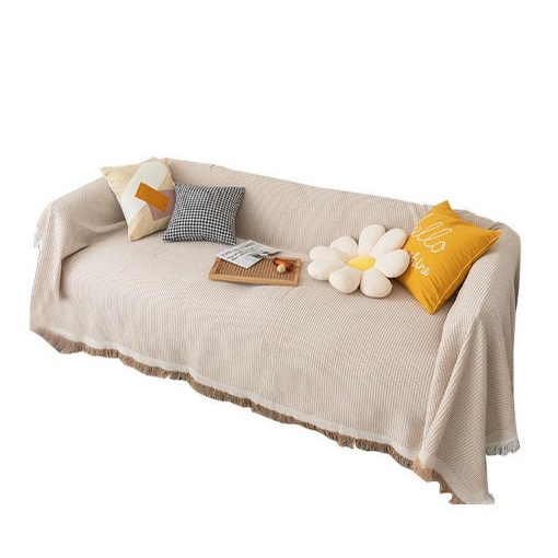 Khăn Thảm Phủ Sofa chống bụi bẩn, Mền đắp thư giãn, Thảm Sofa Phòng Khách Loại Một Màu