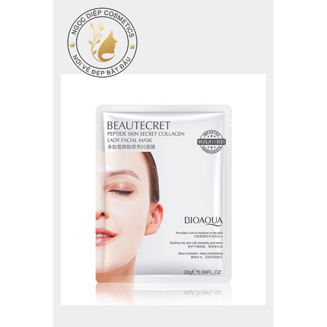 Mặt nạ thủy tinh Bioaqua trong suốt dạng thạch collagen | BigBuy360 - bigbuy360.vn