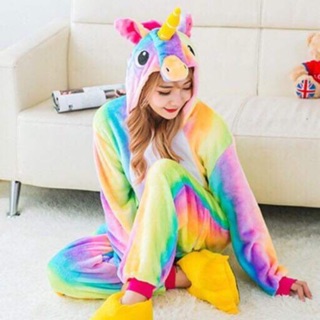 bộ đồ kì lân 7 màu cầu vồng, bộ đồ thú kì lân unicorn