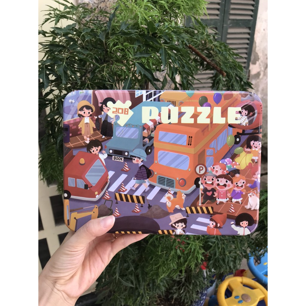 Trò chơi ghép hình cho bé (puzzle) đa dạng chủ đề (phong cảnh, con vật, hoạt hình), phù hợp với bé từ 3 4 5 tuổi