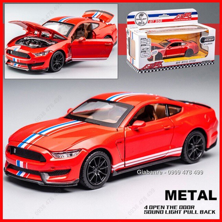 Xe Mô Hình Kim Loại Ford Mustang Gt350 Tỉ Lệ 1:32 - Sọc Giữa - 9718