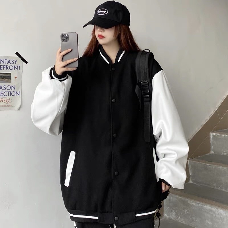 Áo khoác bomber basic big size 100kg nam nữ