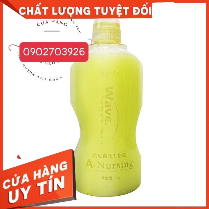 UỐN TÓC ( UỐN LẠNH) KHÔNG MÙI 1000ML - TULWAVE - uấn mau vào lon -không khô tóc -giữ lọn tóc uấn lâu nhả lon