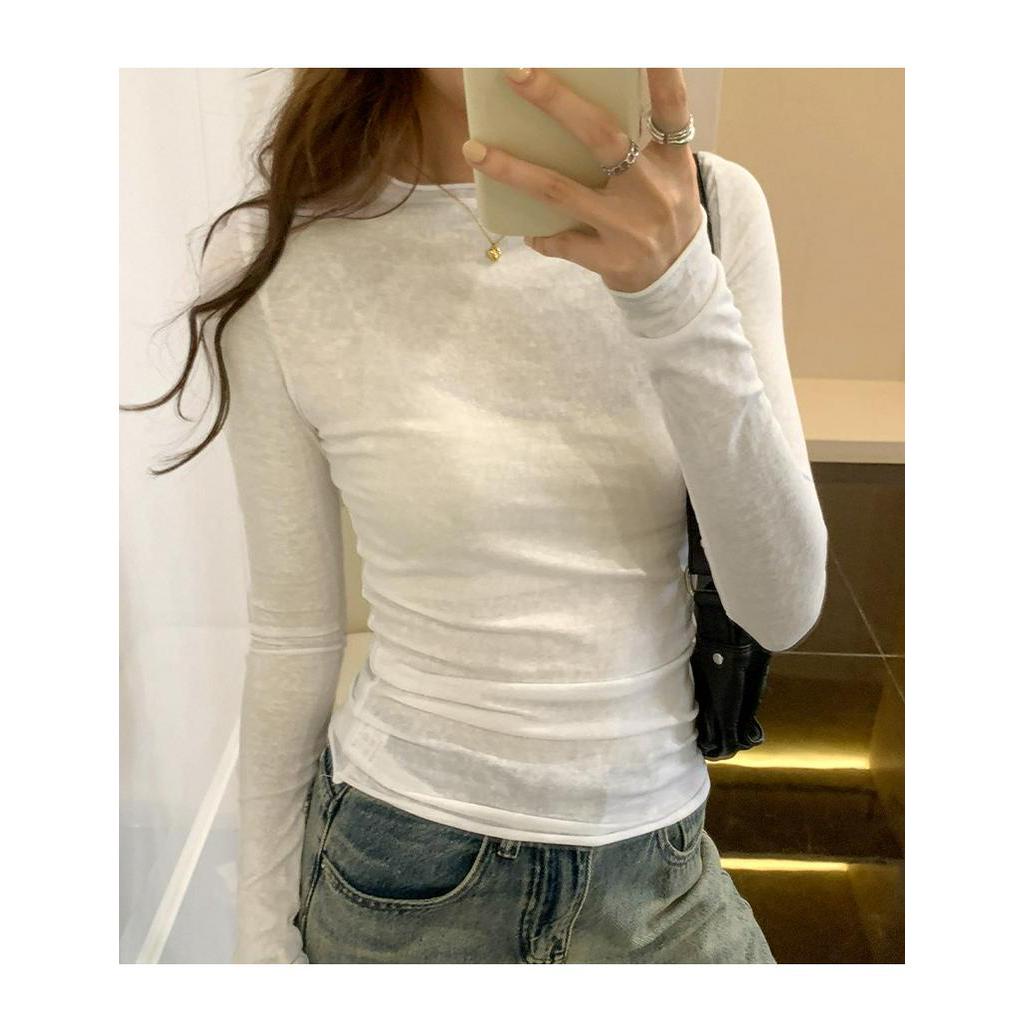 66152 lightweight thoải mái long-sleeved t-shirt sunscreen top