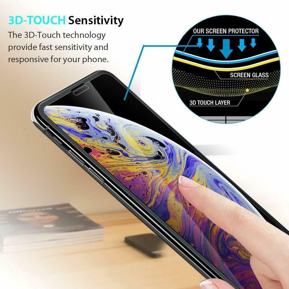 2PCS iPhone 11 Pro Max Caseswill Premium Tempered Glass Screen Protector