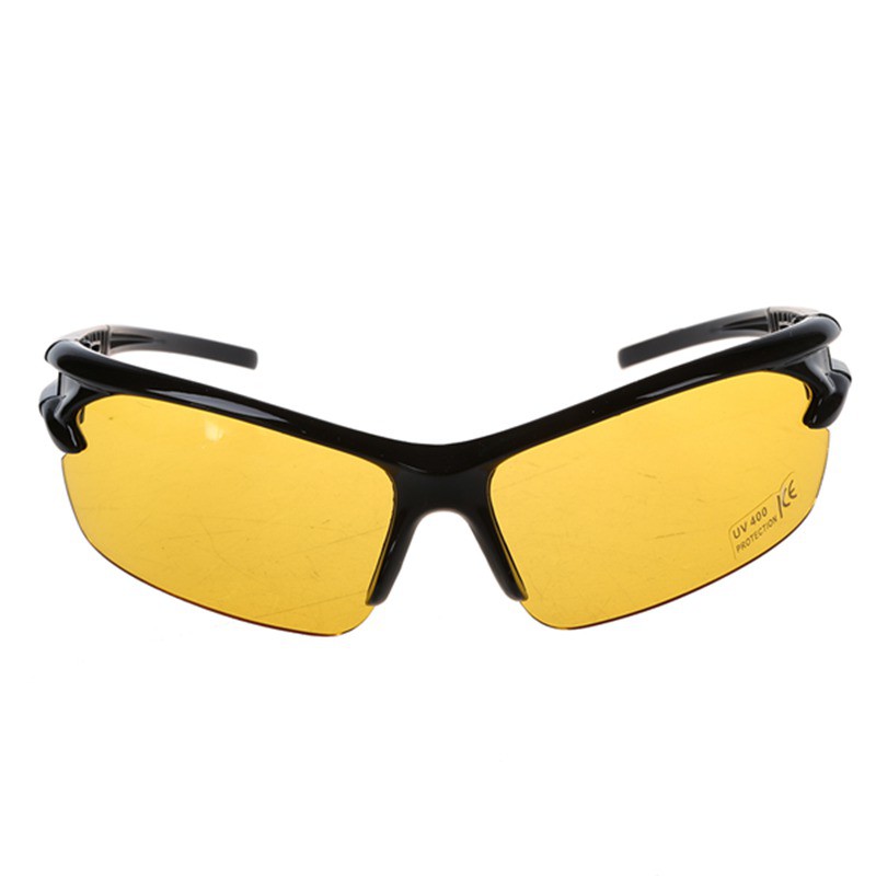 Kính mát gọng đen vàng hỗ trợ tầm nhìn ban đêm | BigBuy360 - bigbuy360.vn