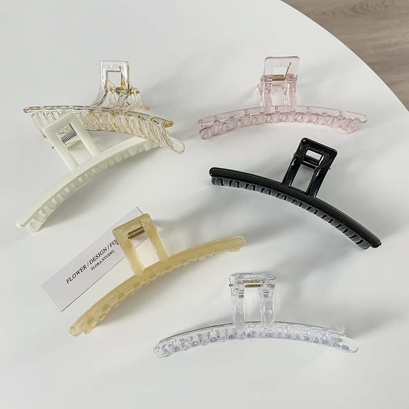 Kẹp Tóc Hình Cá Mập Bằng Kim Loại Màu Trắng Phong Cách Hàn Quốc