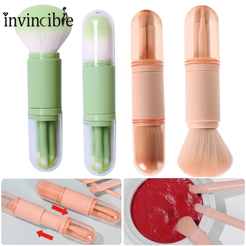 Bộ Cọ Trang Điểm 4 Trong 1 Đa Năng Thiết Kế Sáng Tạo