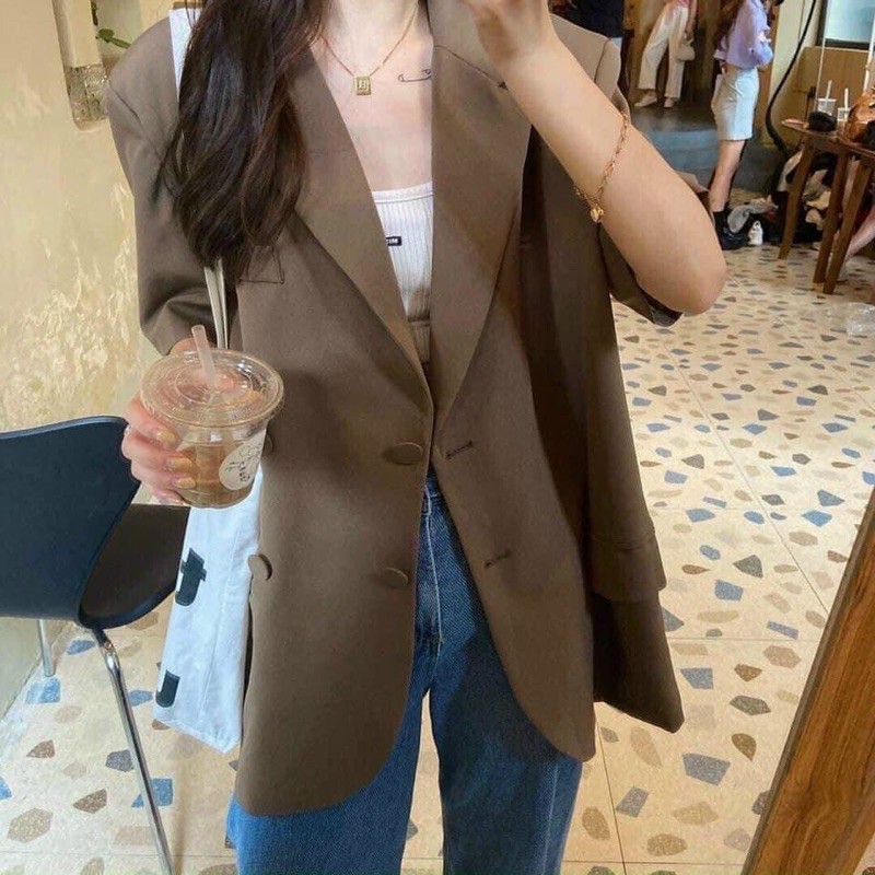KHOÁC BLAZER TAY NGẮN | BigBuy360 - bigbuy360.vn