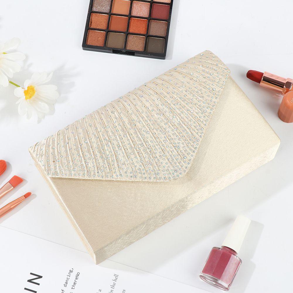 Ví Cầm Tay Chất Liệu Satin Thời Trang Dự Tiệc Cho Nữ