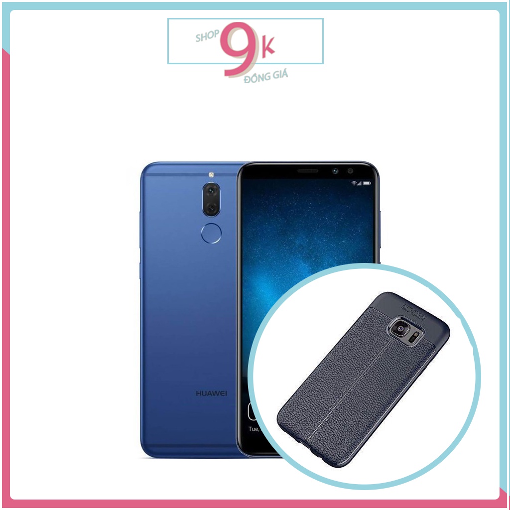 Ốp dẻo đen vân da cho HUAWEI NOVA 2i