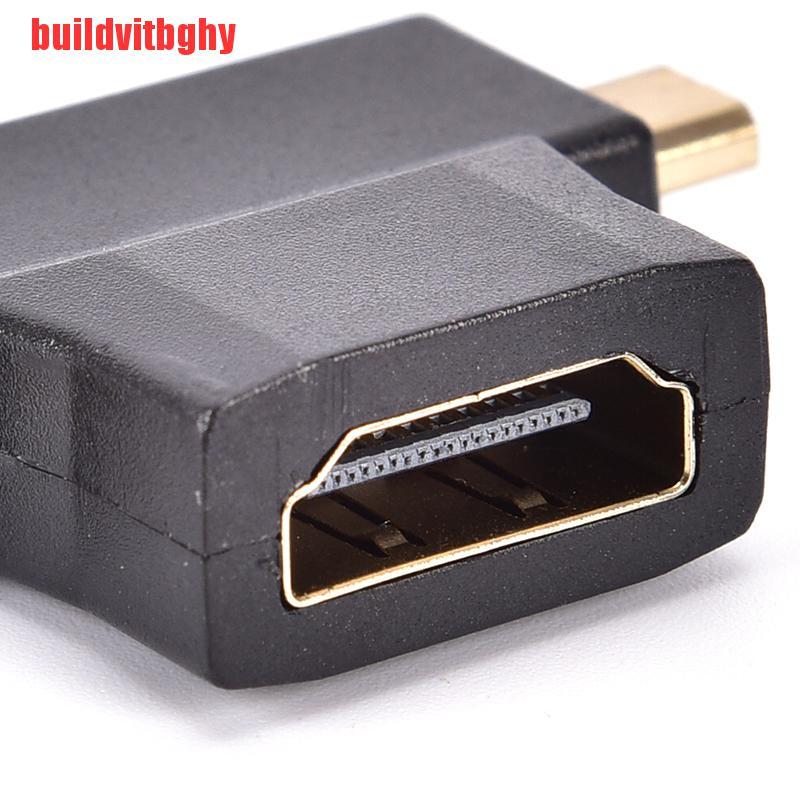 (Mua-Code) Set 2 Bộ Chuyển Đổi Mini Hdmi Và Micro Hdmi 2 Trong 1