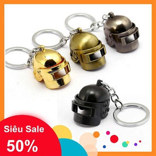 [MUA NGAY KẺO HẾT] Móc Khóa PUBG Mô Hình Mũ 3 KHÔNG GỈ, TRUẤT