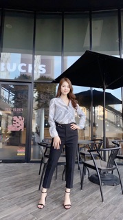 (Hàng mới - ảnh thật) Quần Baggy đai chữ S