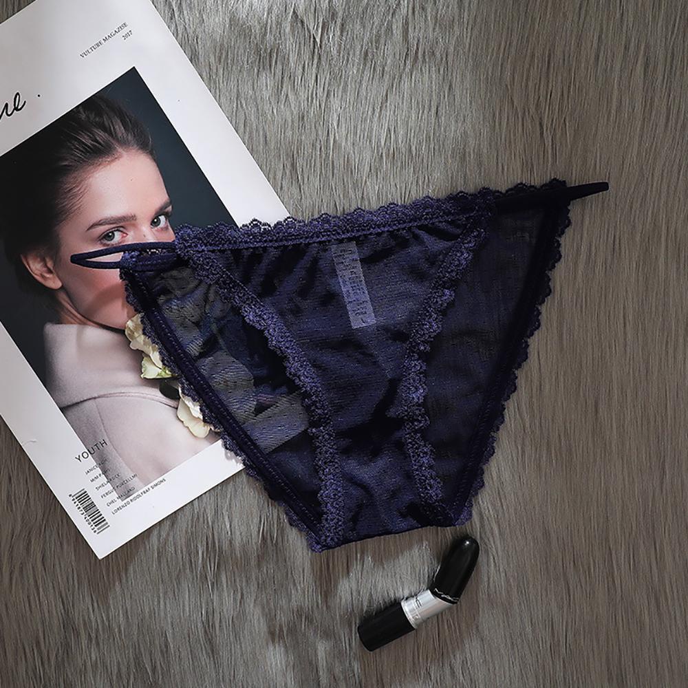 Quần Lót Cotton Phối Lưới Thoáng Khí Gợi Cảm Cho Nữ