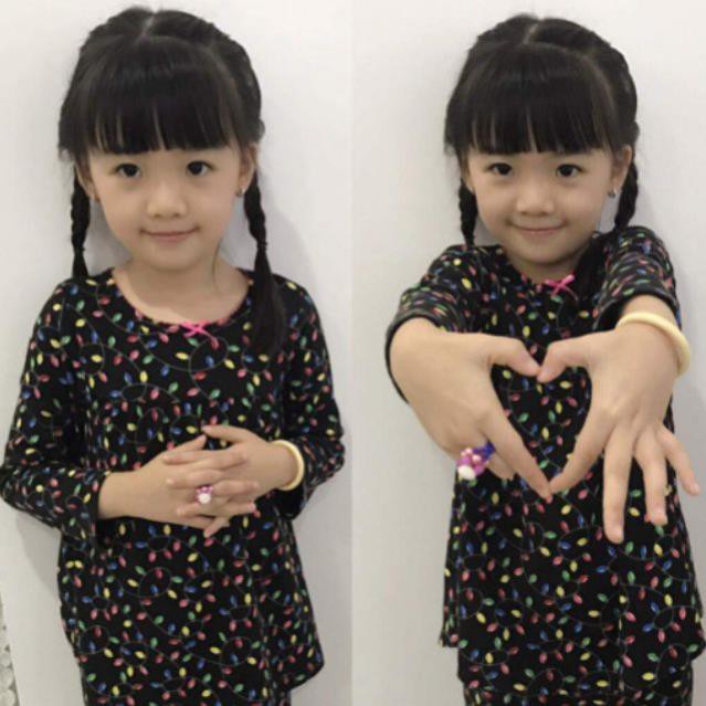 Bộ dài tay thun borip cho bé gái size đại từ 25 đến 40kg  - FREESHIP