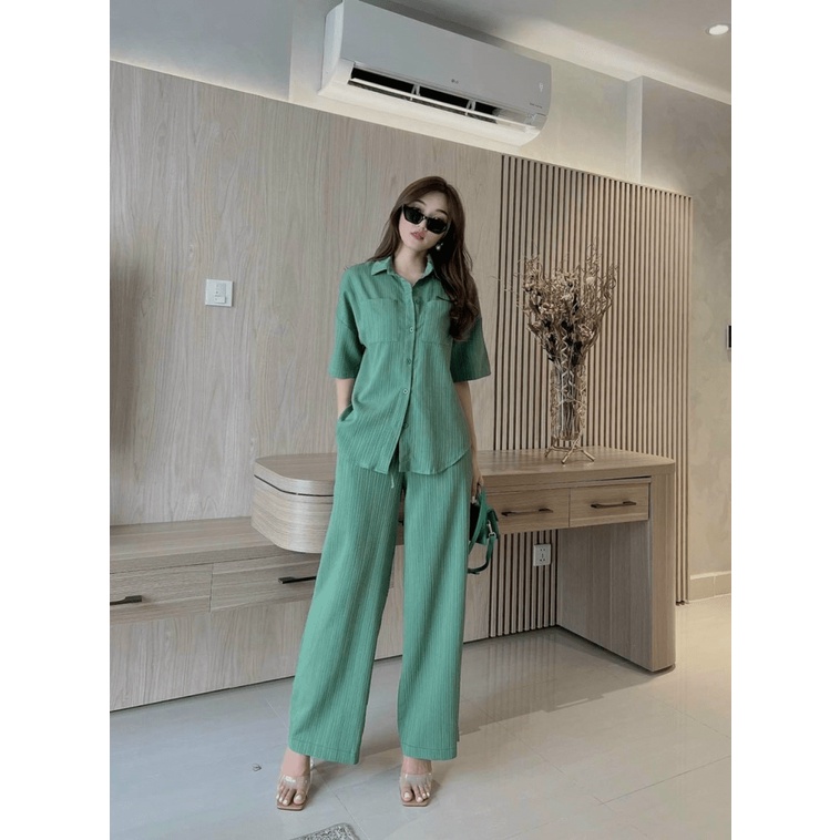 MẪU HOT SÉT SƠ MI XỐP NHĂN DÁNG DÀI SIÊU SANG CHẢNH DX