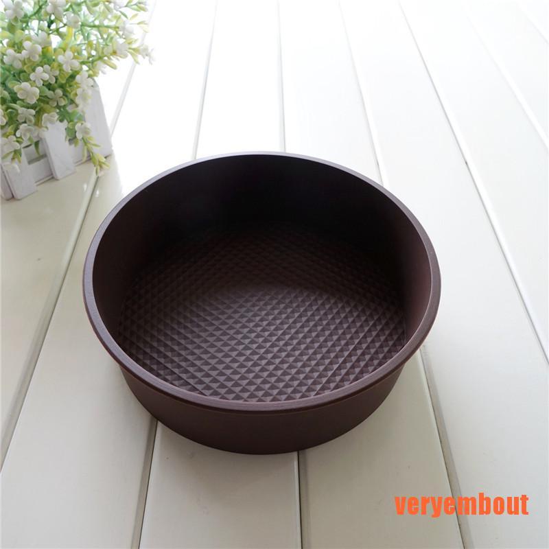 Khuôn Silicon Tròn 8 inch Nướng Bánh Màu Sắc