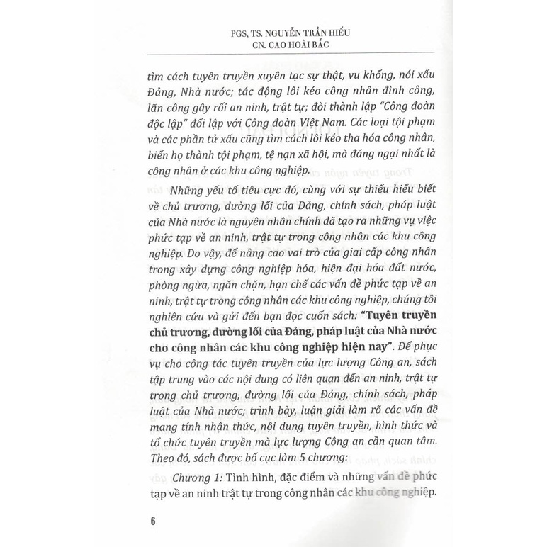 Sách - Tuyên Truyền Chủ Trương, Đường Lối Của Đảng, Pháp Luật Của Nhà Nước Cho Công Nhân Các Khu Công Nghiệp Hiện Nay