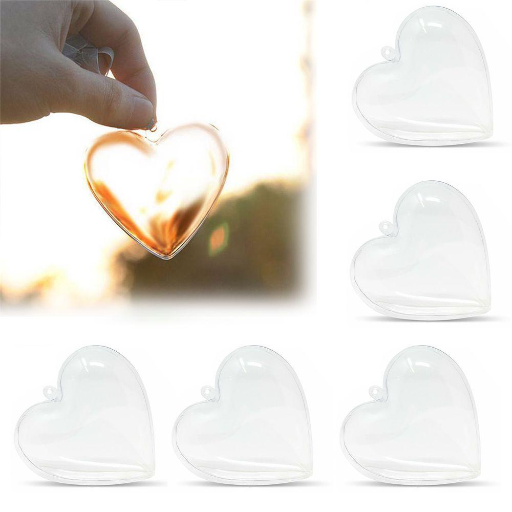 Set 5 Hộp Nhựa Trong Suốt Dùng Đựng Kẹo Trang Trí Tiệc Giáng Sinh