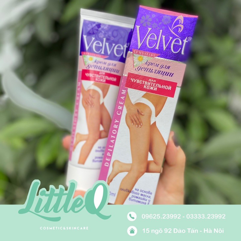 Kem tẩy lông velvet da nhạy cảm Nga - kem tẩy lông Nga
