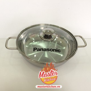 Nồi nấu lẩu inox 1 đáy, nắp kính Fivestar