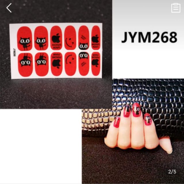 Miếng dán móng nail wraps