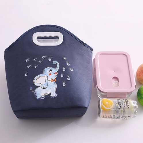 Túi đựng cơm cao cấp vải chống thấm khoá kéo tiện lợi size 29x16x23cm