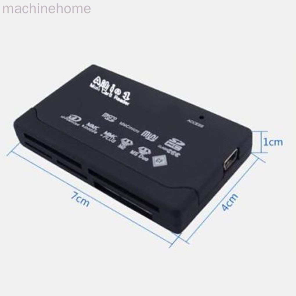 All In One Card Reader USB 2.0 SD Card Reader Adapter Support TF CF SD Mini SD SDHC MMC MS XD machinehome