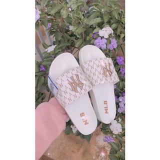 [ Lin Lin Store ] Dép Ny trắng chữ vàng