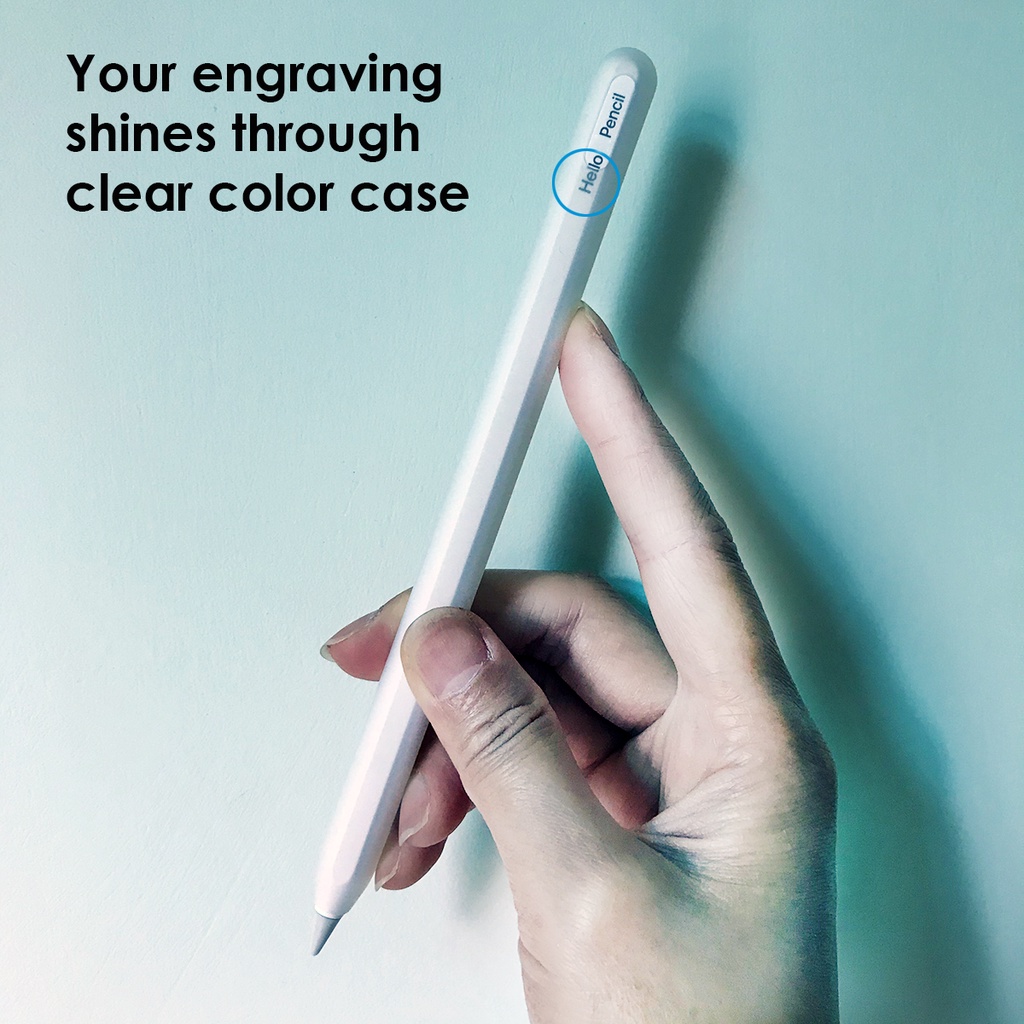 Vỏ Silicon Mềm Có Ngăn Đựng Bút Chì Cho Apple Pencil Thế Hệ Thứ 2 Air 5/4 Pro 11/12.9 Mini 6