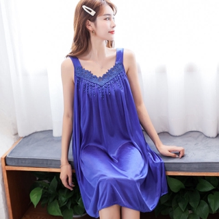 【COD】Bộ đồ Ngủ Bằng Lụa Lụa Tơ Tằm Bộ đồ Ngủ Sexy Size Lớn Đồ Lót Ren