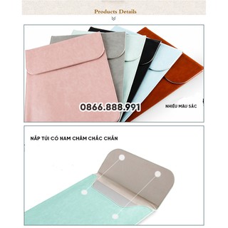 Bao Da, Túi Da Bảo Vệ Macbook Có Nắp