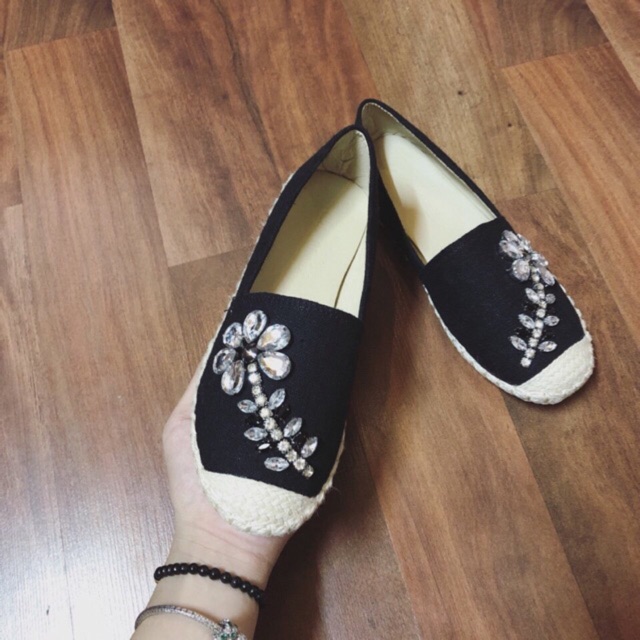 Slipon hoa đá sz 36